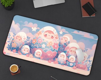 さくらデスクマット、XXLゲーミングマウスパッド、かわいいパステル