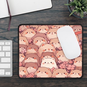 Cute Cartoon Animal Mouse Pad, Kawaii Gaming Mouse Pad, Aesthetic Mouse Pad, Cute Animal Desk Pad, Kawaii Desk Decor, Kawaii Mouse Mat