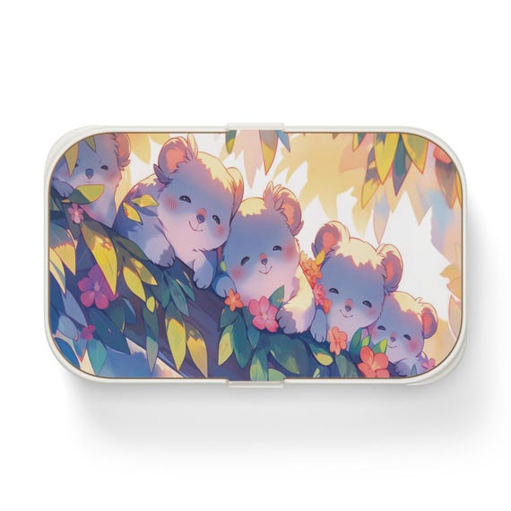 コアラ弁当箱：子供向け動物テーマ、シリコン＆木製 - Etsy 日本