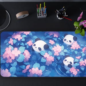 Pastel Mouse Pad Xxl-31.5x15.7in-Kawaii Anime Clouds Desk Pad-Pink Purple Cute - View #4