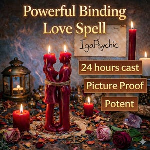 INTENSE Binding Love Spell – Powerful Love Casting for Reconciliation, Obsession, Devotion & Loyalty - Same Day Become Mine Casting