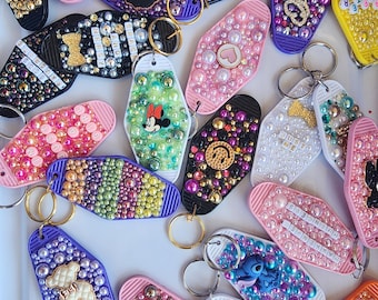 Badazzaled Motel Keychains , Bling Keys chains