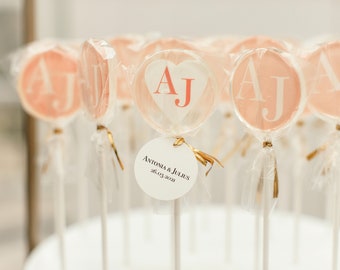 Wedding guest gift, customizable, lollipop, wedding gifts, handmade candy, personalized candy, wedding favor, wedding gift