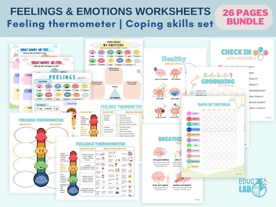 Calming Corner Kit, Coping Skills for Kids (Digital Download)