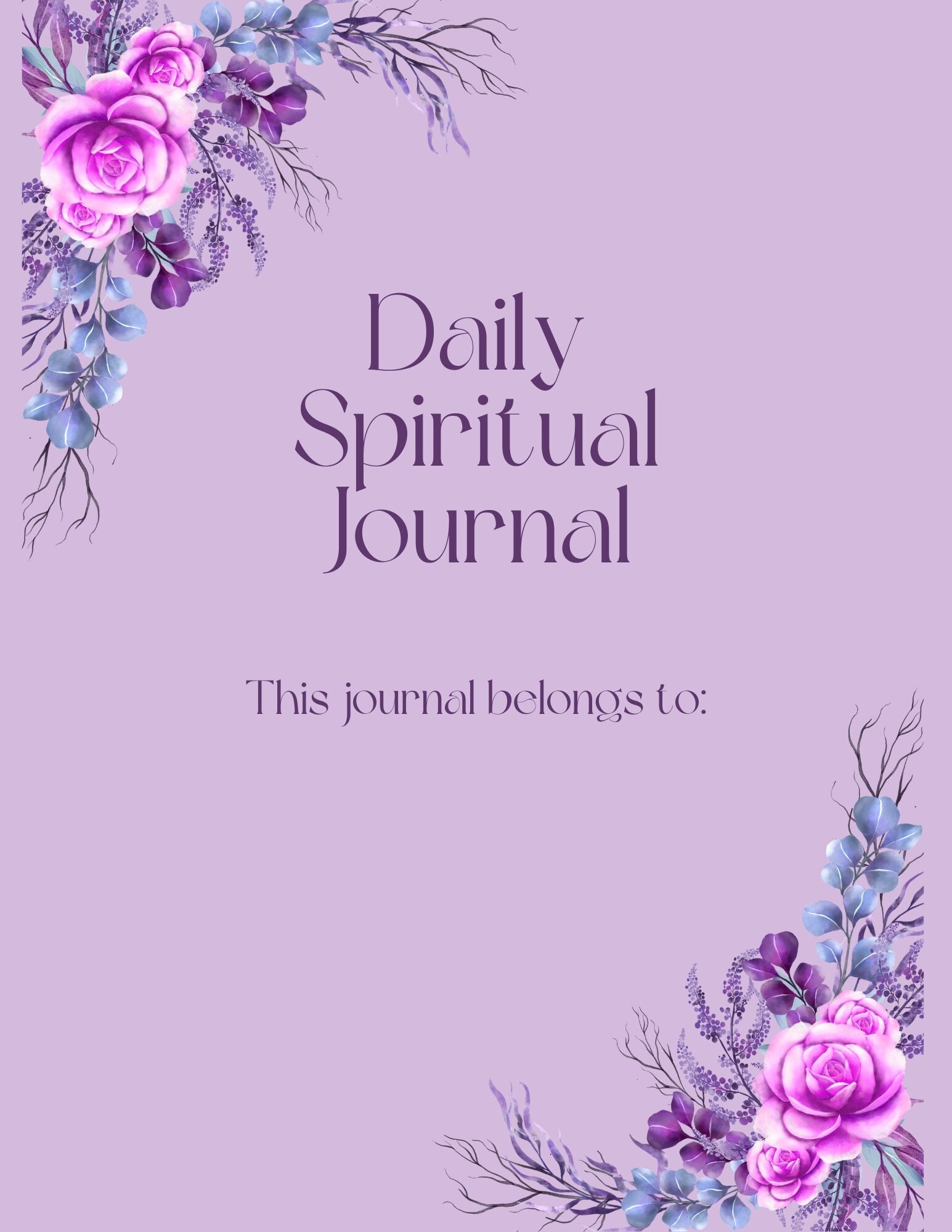 Spiritual Daily Journal, Daily Journal, Spiritual Journal, Mindfulness
