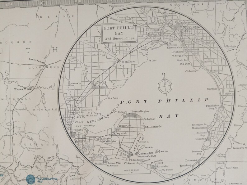 Map of Victoria Showing the Average Annual Rainfall - Etsy Australia