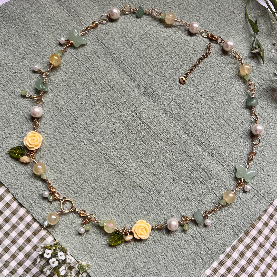 PREORDER Oakland Necklace in Magnolia Fairy