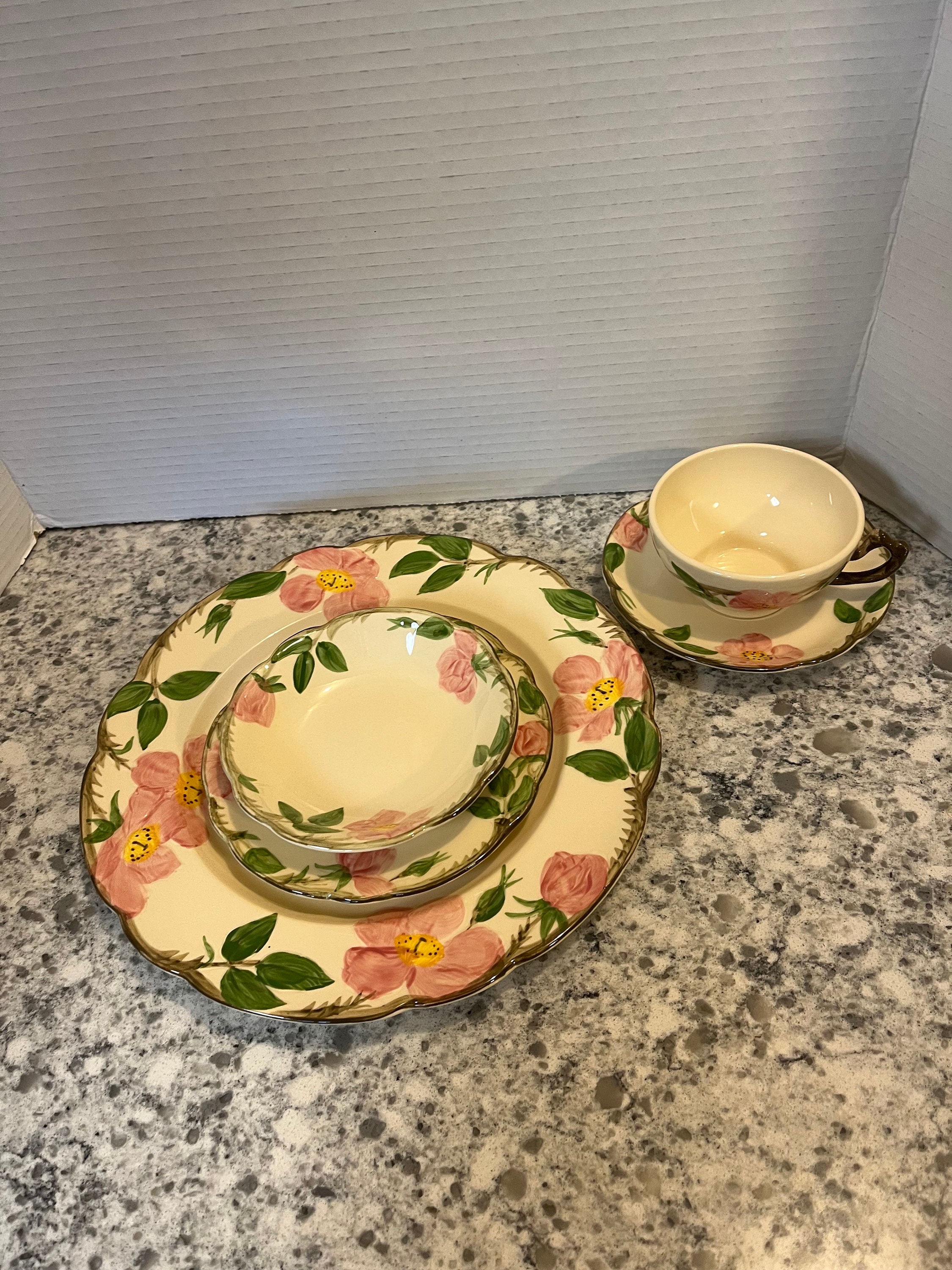 Rose Table Setting Desert Rose Dishes For Sale Franciscan Desert