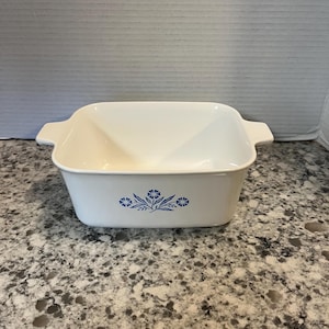 Corning Ware Blue Cornflower small loaf pan P-4-B
