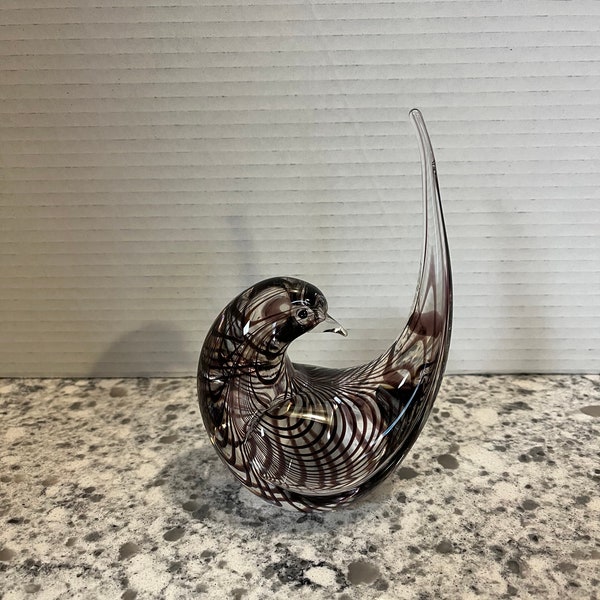 Murano glass bird paperweight