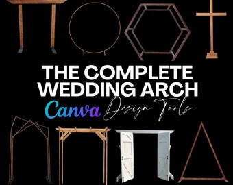 Plantilla de diseño de planificador de bodas, plantilla de boda Canva, herramientas de diseño de bodas, planificador de decoración de bodas, planificador de bodas, herramienta de diseño de bodas
