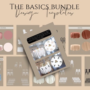 Wedding Design Tool | The Basics Bundle | Canva Template for Wedding Designers | Wedding Visual Aid | Create your own wedding design