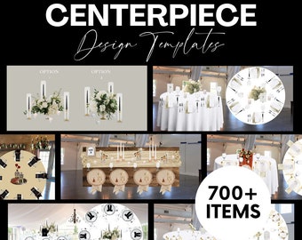 Centerpiece Design Tools, Wedding Planner Design Tools, Design Templates, Canva Wedding Design, Wedding Designer, Wedding Decor Design Tools