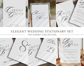 Elegant Wedding Stationary, Elegant Wedding Table Numbers, Elegant Wedding Signs, Simple Wedding Table Numbers, Calligraphy Wedding Signage