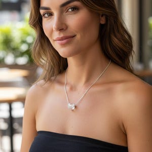 Indio Jewelry Very Unique Handblown Clear Free Floating Glass Orb Pendant #7035