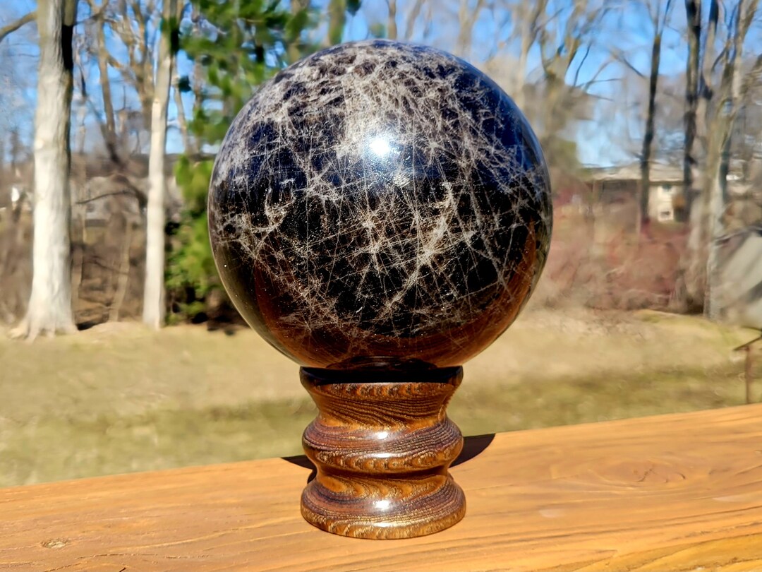 Large 5 Smokey Quartz Sphere With Custom Ash Stand Large Crystal Sphere ...