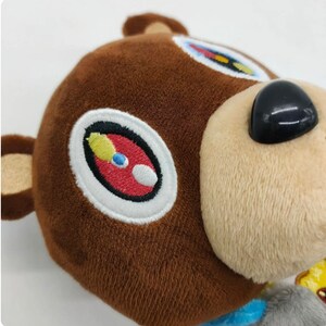 Kanye Teddy Bear Peluche Cartoon Orso Bambole Peluche Regalo Laurea 26 CM immagine 4