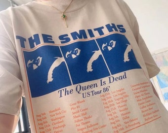 T-shirt The Smiths Tops T-shirt retrò da donna Pop Indie Punk Rock Band Morrissey nuova maglietta da uomo