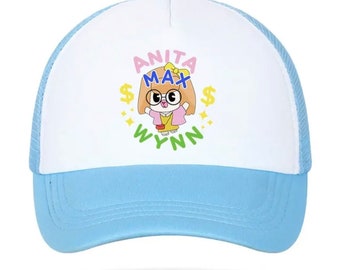 Anita Max Wynn Sombrero de camionero de espuma Moda Linda Gorra de malla Snapback Niño Niña Diario Sol Playa Verano Sombrero Drake