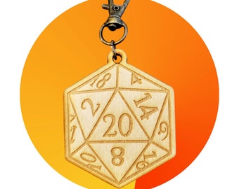 D20 D&D Keychain