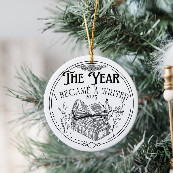 Writer Christmas Ornament 