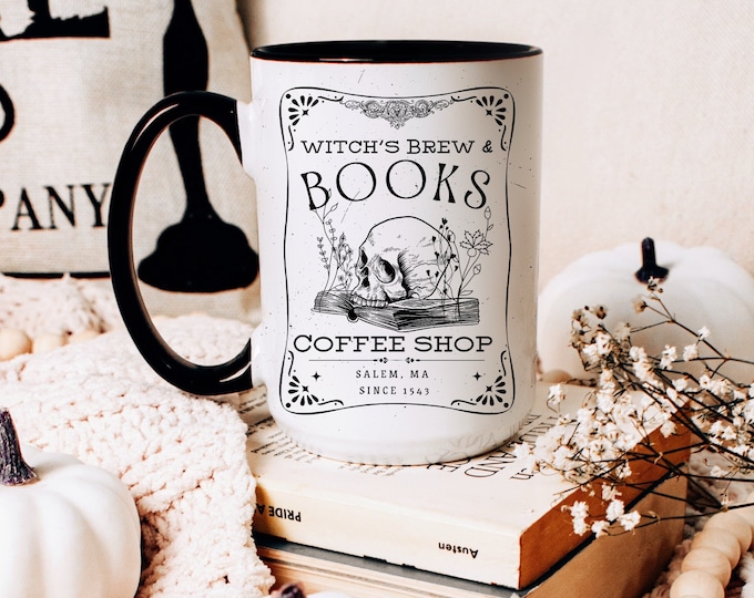 Witch's Brew Coffee Co Mug, Halloween Coffee Mug, Fall Decor, Coffee Bar Decor, Witch Decor, Halloween Salem Mug