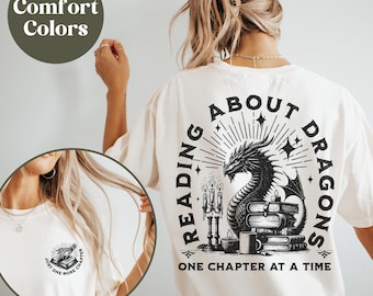 Bookish Shirt, Book Lover Shirt, Bookish Gift, Dragon Book T-Shirt, Fantasy Book Shirt, Gift for Book Lover, Gift for Bookworm, Romantasy