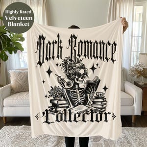 Book Blanket, Bookish Gift, Dark Romance Decor, Gift for Smut Lover, Reading Lover Gift, Reading Blanket, Book Merch, Gift for Booktoker