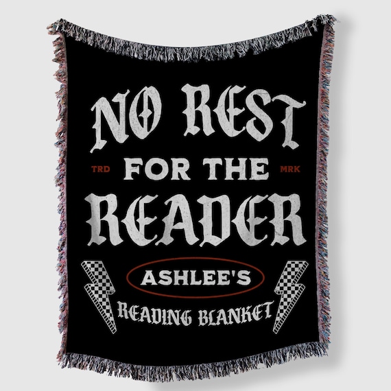 Reader Gifts, Personalized Book Lover Blanket, Book Decor, Gift for Reader, Gift for Librarian, Booktok Gifts, Custom Bookish Accessories