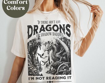 Dragon Book Shirt, Bookish Gift, Fantasy Book Shirt, Romantasy Shirt, Bookish Shirt, Book Lover Gift, Fantasy Reader, Gift for Bookworm