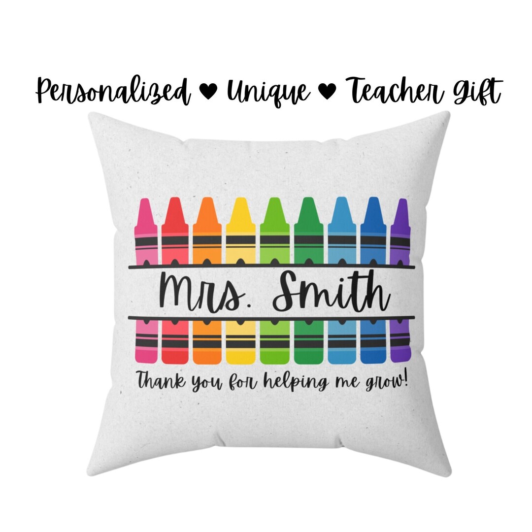 Personalized Teacher Book Pillow Classroom Decor Gift for Etsy