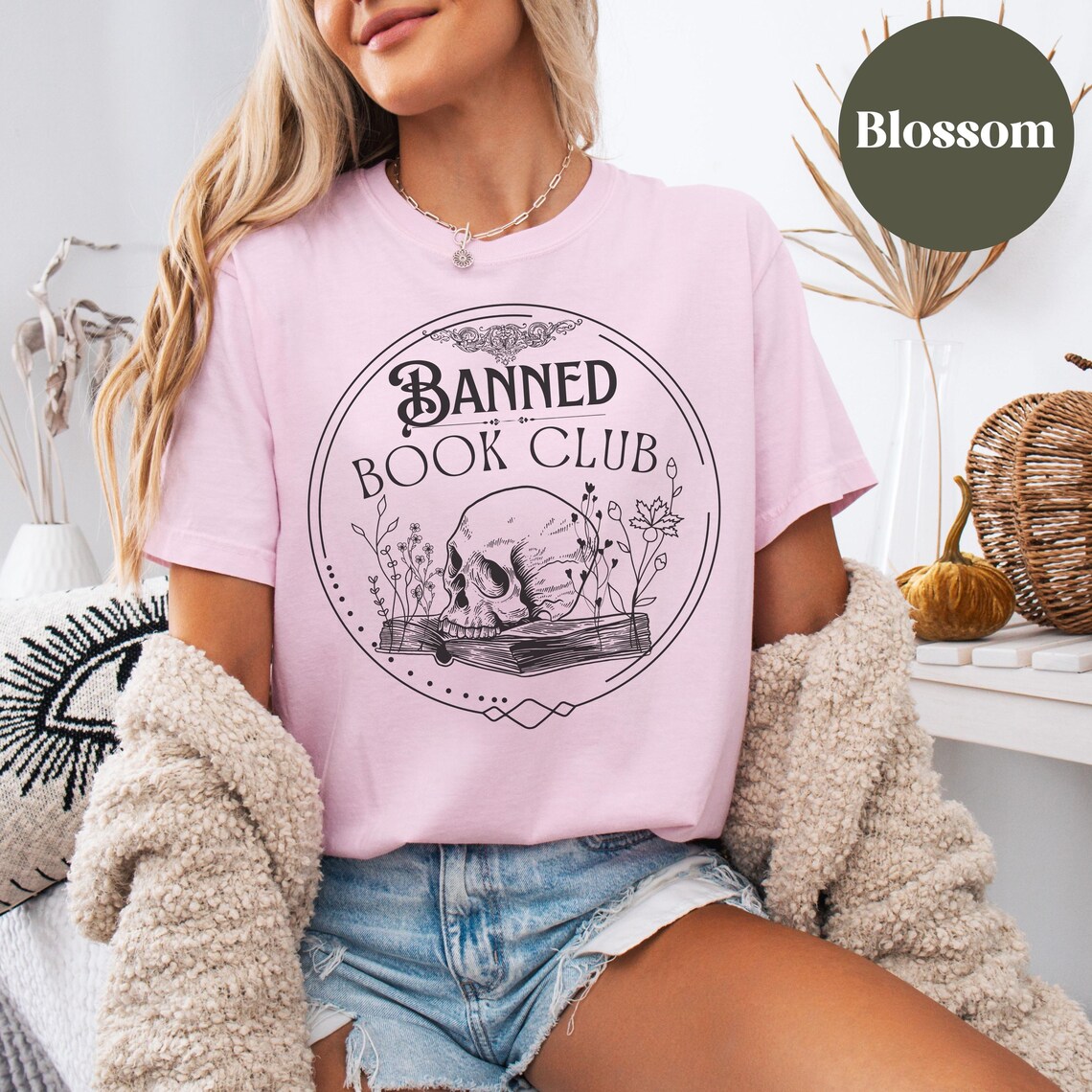 Banned Book Club Shirt, With the Banned, Bookish T-shirt, Boho Vintage ...