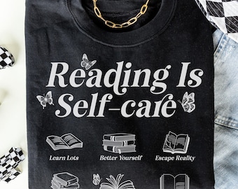 Bookish Sweatshirt, Reading Is Self Care, Bookish Gift, Book Lover Sweatshirt, Reader Sweatshirt, Bookworm Sweater, Funny Book Addict Gift