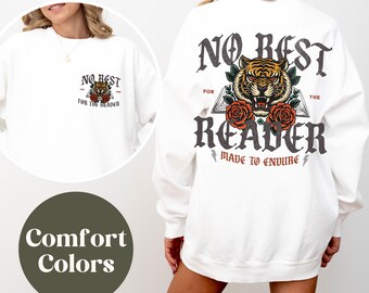 Bookish Sweatshirt, Book Sweatshirt, Gift for Book Lover, Bookish Gift, Bookish Crewneck, Gift for Coffee Lover, Comfort Colors Sweatshirt