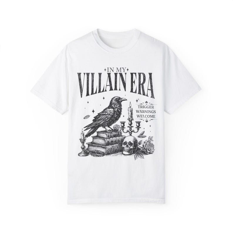 Bookish Shirt, Villain Era Comfort Colors T-Shirt, Gift for Book Lovers, Gift for Reader, Book Lover Shirt, Dark Romance Shirt, Romantasy image 7
