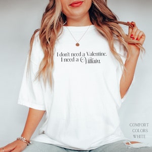 Villain Valentine's Day Comfort Colors® Sweatshirt, Romantasy Book Lover Shirt, Funny Fantasy Booknerd T-Shirt, Gift for Reader, Bookworm Bild 4
