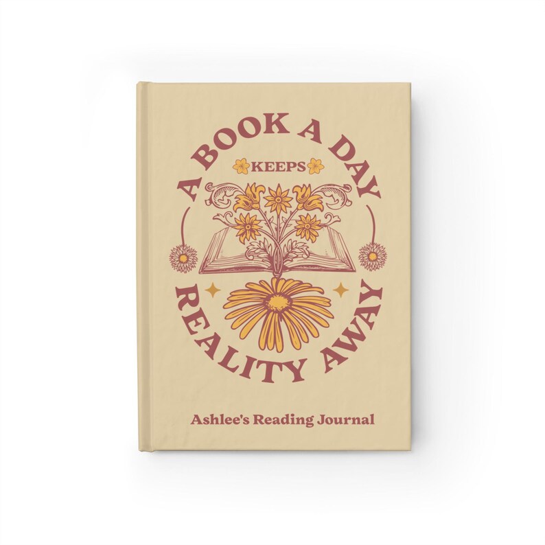 Diario de lectura, Regalo para amantes de los libros, Regalo para lectores, Regalo para aficionados a la lectura, Diario de lectura, Cuaderno personalizado, Regalo para ratones de biblioteca imagen 6