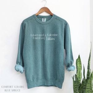 Villain Valentine's Day Comfort Colors® Sweatshirt, Romantasy Book Lover Shirt, Funny Fantasy Booknerd T-Shirt, Gift for Reader, Bookworm Bild 5
