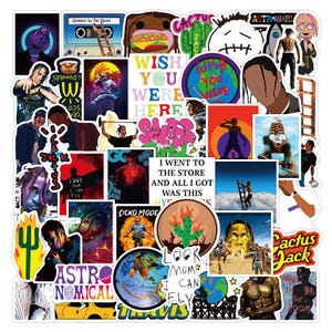 10 Popular Travis Scott - Cute Stickers Decals - Laptop Sticker - Funny Sticker - Popular