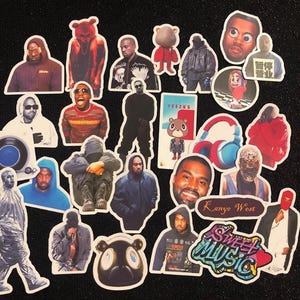 Kanye West Stickers (22 pieces), Gifts Laptop Decal - Waterproof