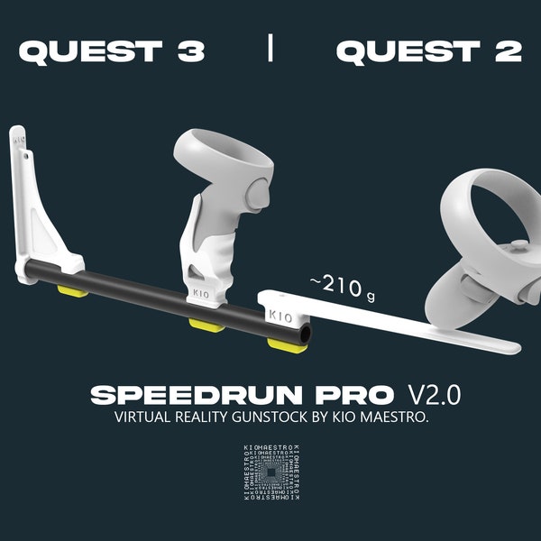 SPEEDRUN PRO VR Gunstock - Meta Oculus Quest 3 / Quest 2 / Quest Pro