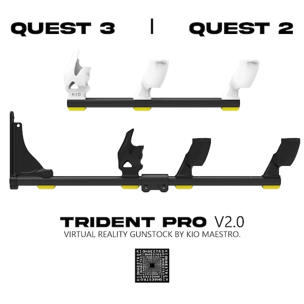 TRIDENT 2.0 VR Gunstock - Meta Oculus Quest 3 / Quest 2 / Quest Pro