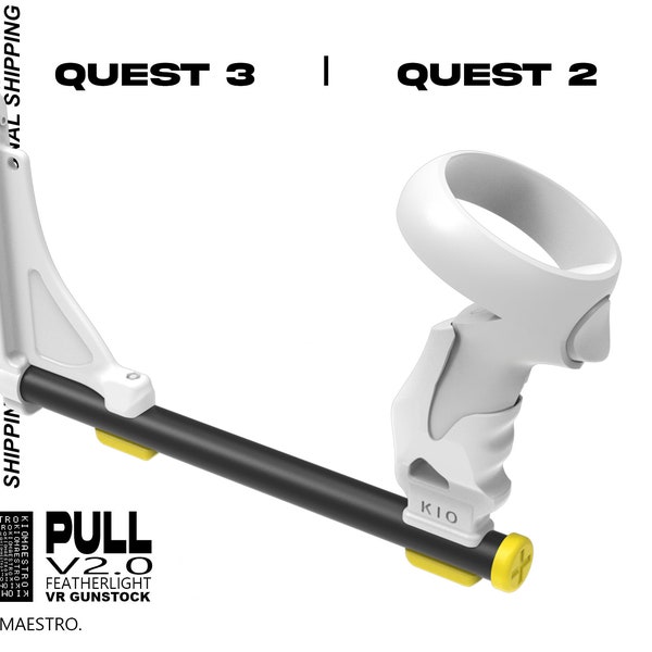 PULL V2.0 VR Rifle Gunstock - Meta Oculus Quest 3 / Quest 2 / Quest Pro