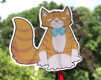 Better Beans Business Bureau - Orange Cat Sticker