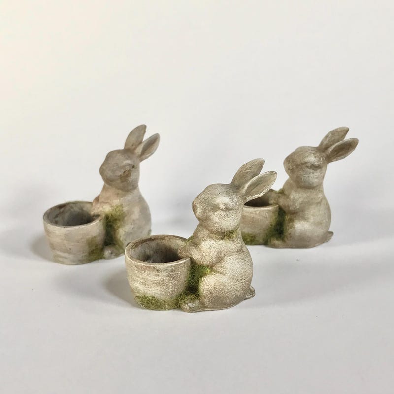 Rabbit Planter - Etsy
