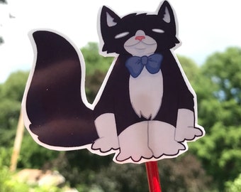 Better Beans Business Bureau - Black Cat Sticker