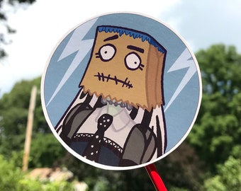 Monster Girl con cappello a sacco di carta