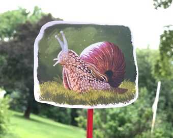 Snail Painting Sticker