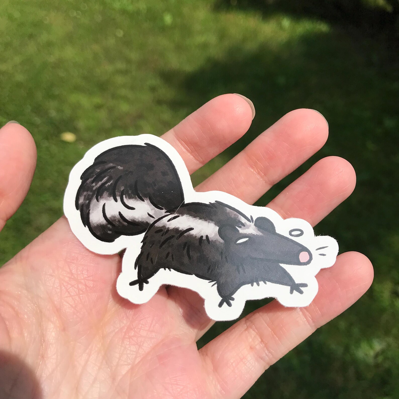 Skunk Sticker Disgruntled Skunk Sticker - Etsy