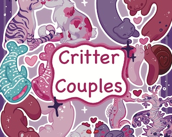 Animal Couples Stickers